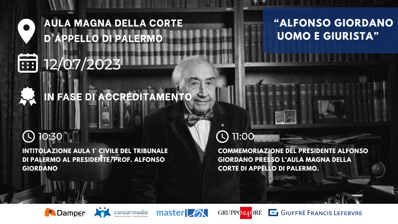 “ALFONSO GIORDANO UOMO E GIURISTA”